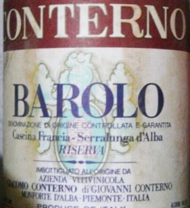 1982 Barolo von Aldo Conterno